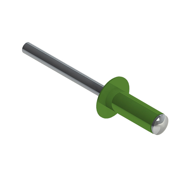 Заклёпка вытяжная Daxmer 3,2х8,0 RAL 6018 (1000шт) нерж/нерж