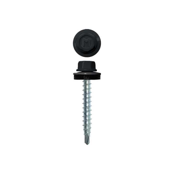 Саморез кровельный Daxmer 4,8х35 (250шт) сверло №1 RAL 7016